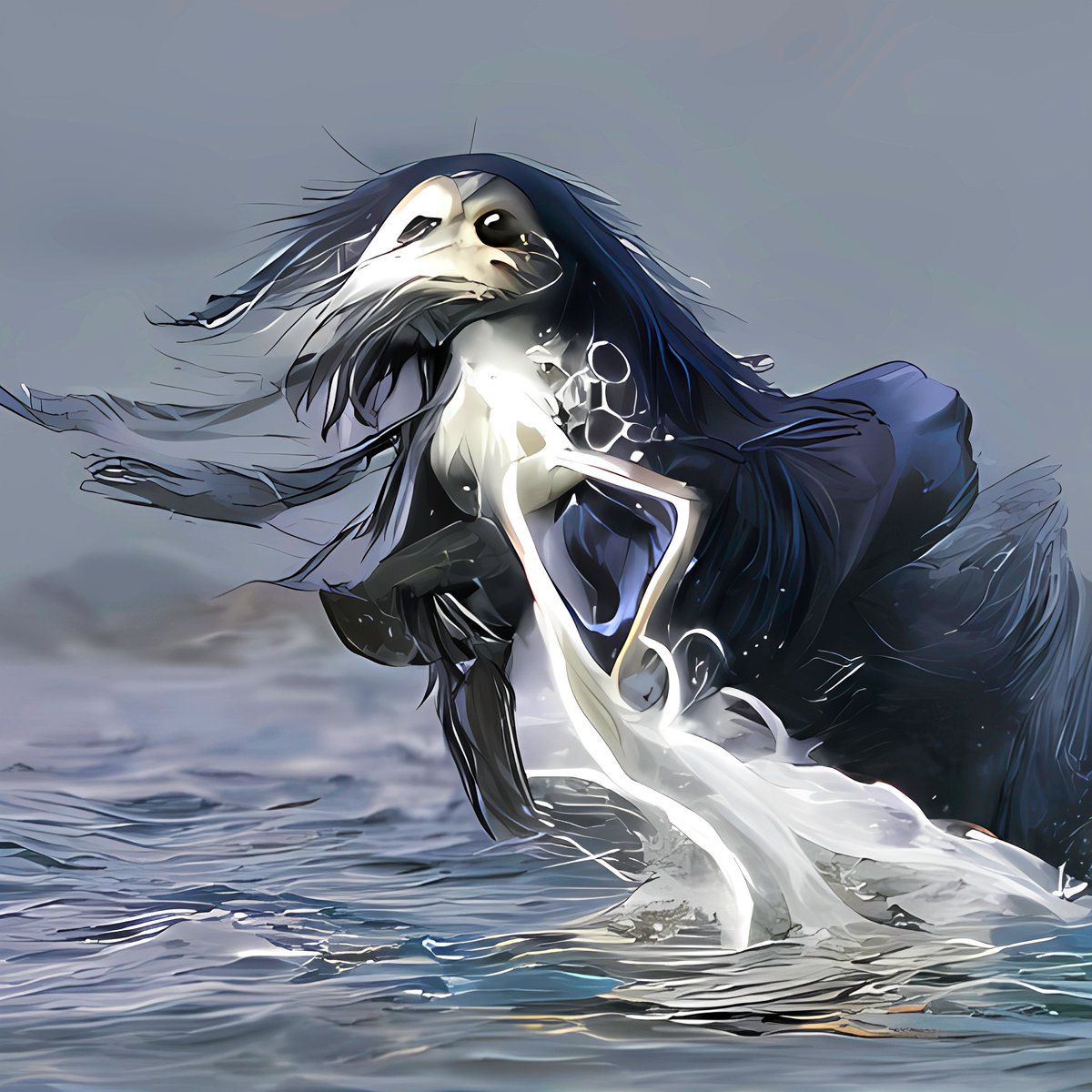 wicganai's tweet photo. Meet the Sea Witch if you dare! Wicca Witch #12 - Collectible #nftdrop #transmutable #vqganclip as #cleannft on @objktcom across the #Tezos blockchain with #tezoscommunity #AIArtists - https://t.co/uDnFWHEiW0 #witch #wicca #wiccan #wicgan https://t.co/xfmnI2HeQO