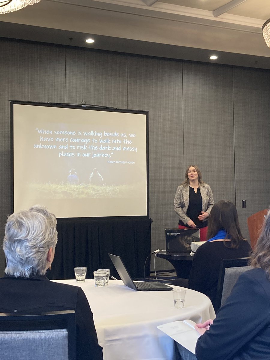 SarahDJohnston's tweet photo. Kris speaking on the power of career coaching at the #CTLConf https://t.co/bU0IY9vcpg