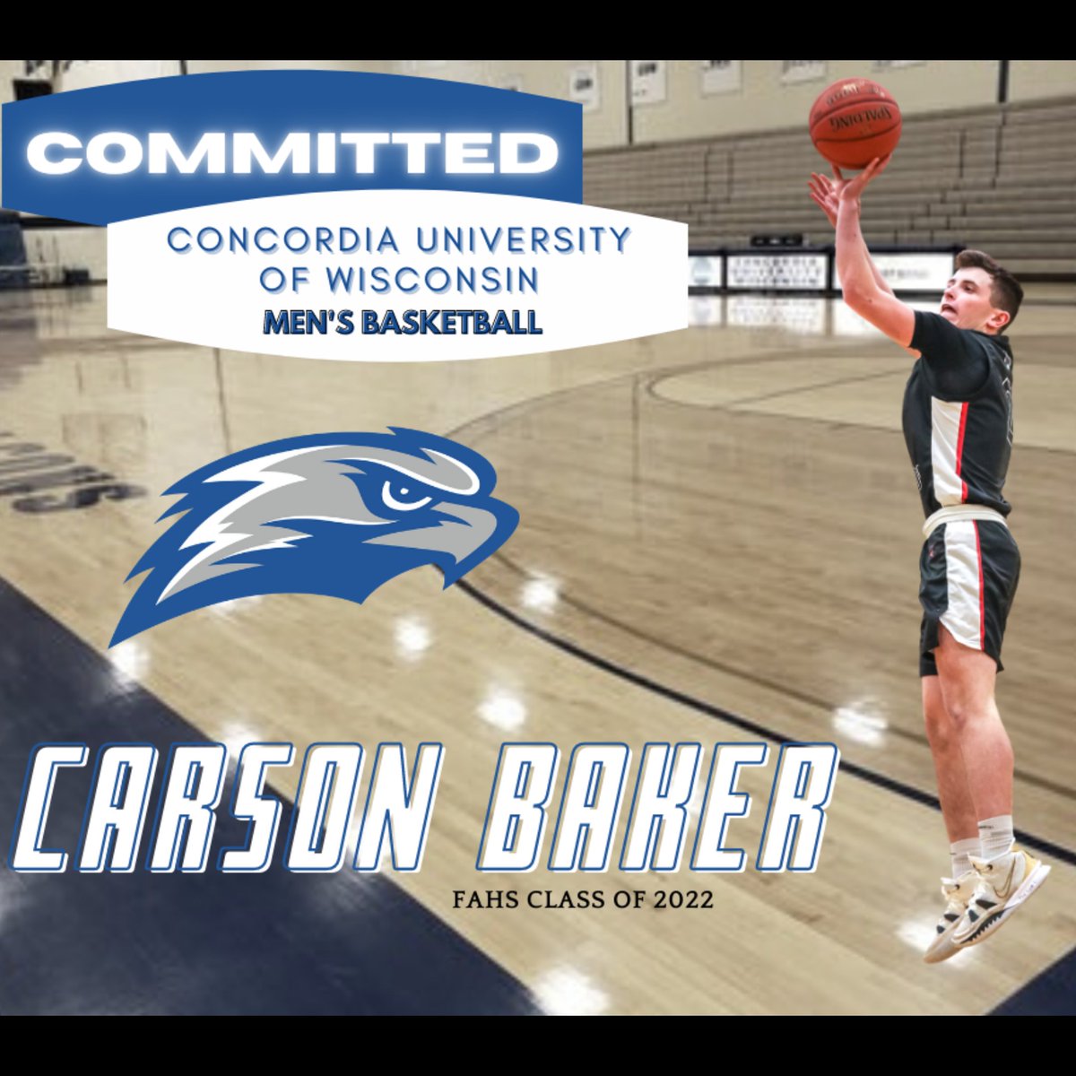 FAHSAthletics's tweet photo. Senior: Carson Baker
College: Concordia University of Wisconsin
Sport: Basketball https://t.co/DM3cr5Sg5k