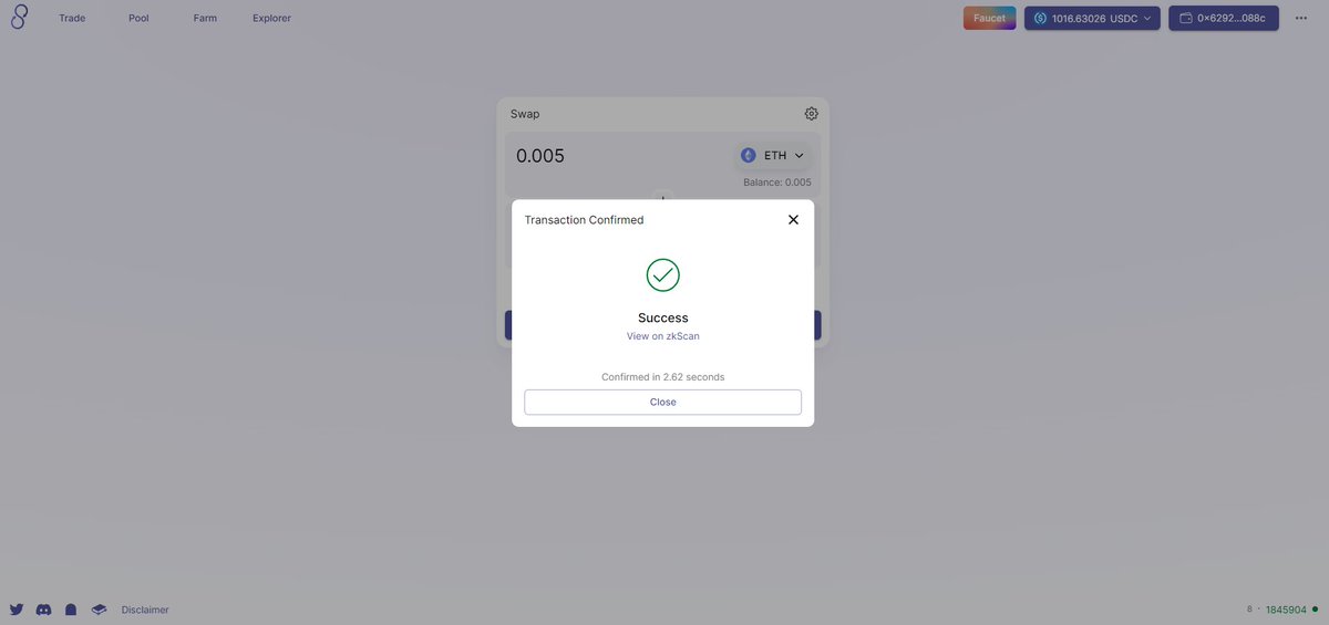 boramikelangelo's tweet photo. @syncswap #L222 #zksync #ZKRollups #Ethereum #DEX #exchange #DeFi #Testnet https://t.co/9ciUJDGJZ5 https://t.co/iHr9oRU8HQ