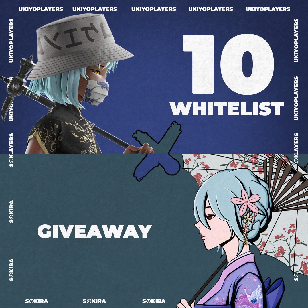 Sekira_NFT's tweet photo. 🚀 UKIYO PLAYERS X SEKIRA 💮

Pleased to announce our official collaboration with 
@UkiyoPlayers 🎉 giving away 5x Ukiyo WL spots! 

To Enter:
1) Follow @Sekira_NFT &amp; @UkiyoPlayers 
2) Join https://t.co/vnbmXYA4Iz
3) Like &amp; RT✅
4) Tag 3 friends🎎

Ends in 24H! ⏰ https://t.co/emRHEcl52R
