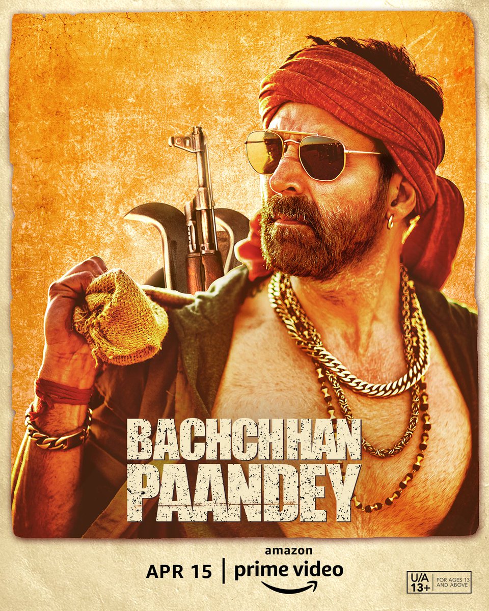 Hindi film #BachchhanPaandey will premiere on Amazon Prime on April 15th.