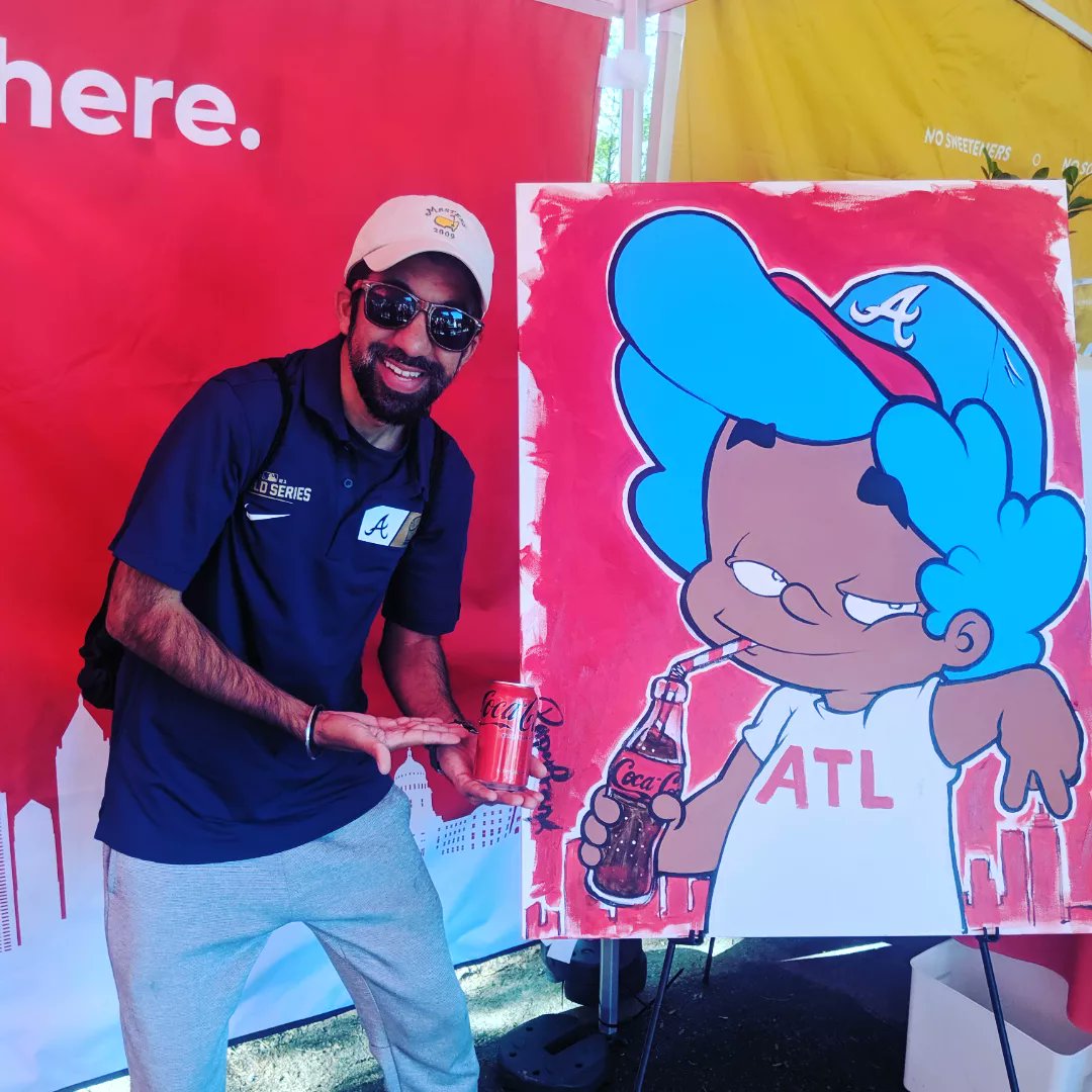 arball's tweet photo. Dogwood kinda Sunday in beautiful @piedmontpark with @cocacola reppin the world series champ @Braves and @paperfrank #cokegiveaway https://t.co/Ej82HnoX2o