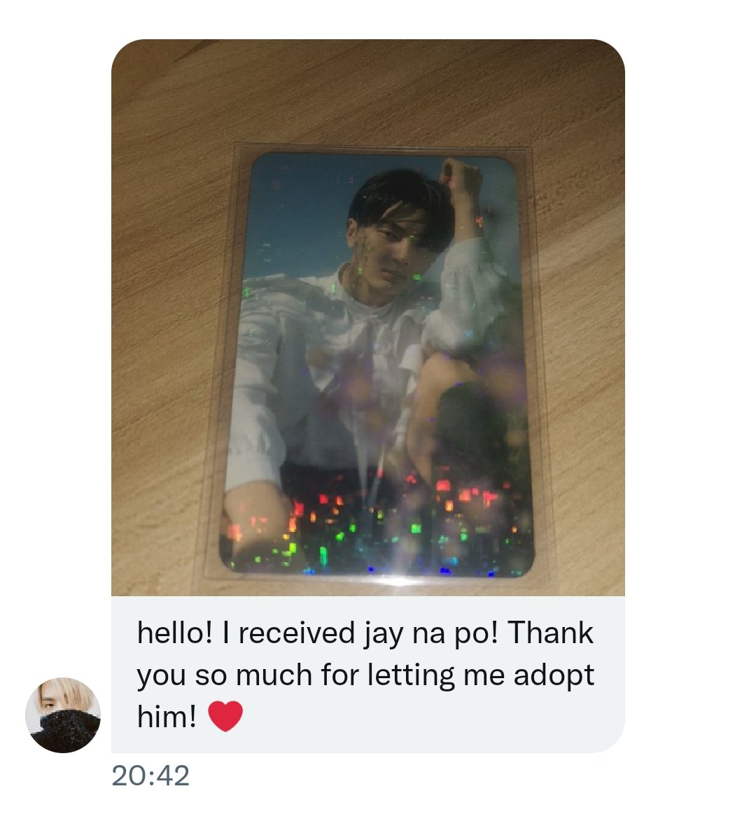 jayonecart's tweet photo. feedback from dms, they bought jay's d:a mukor pob. tysm!!
#jayoneproofs https://t.co/bpXDb5mESm