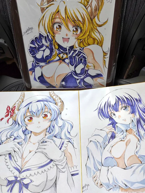 新春booth発売り色紙が出来ました!(今頃) 近々booth で販売予定です。色紙販売久しぶり。 