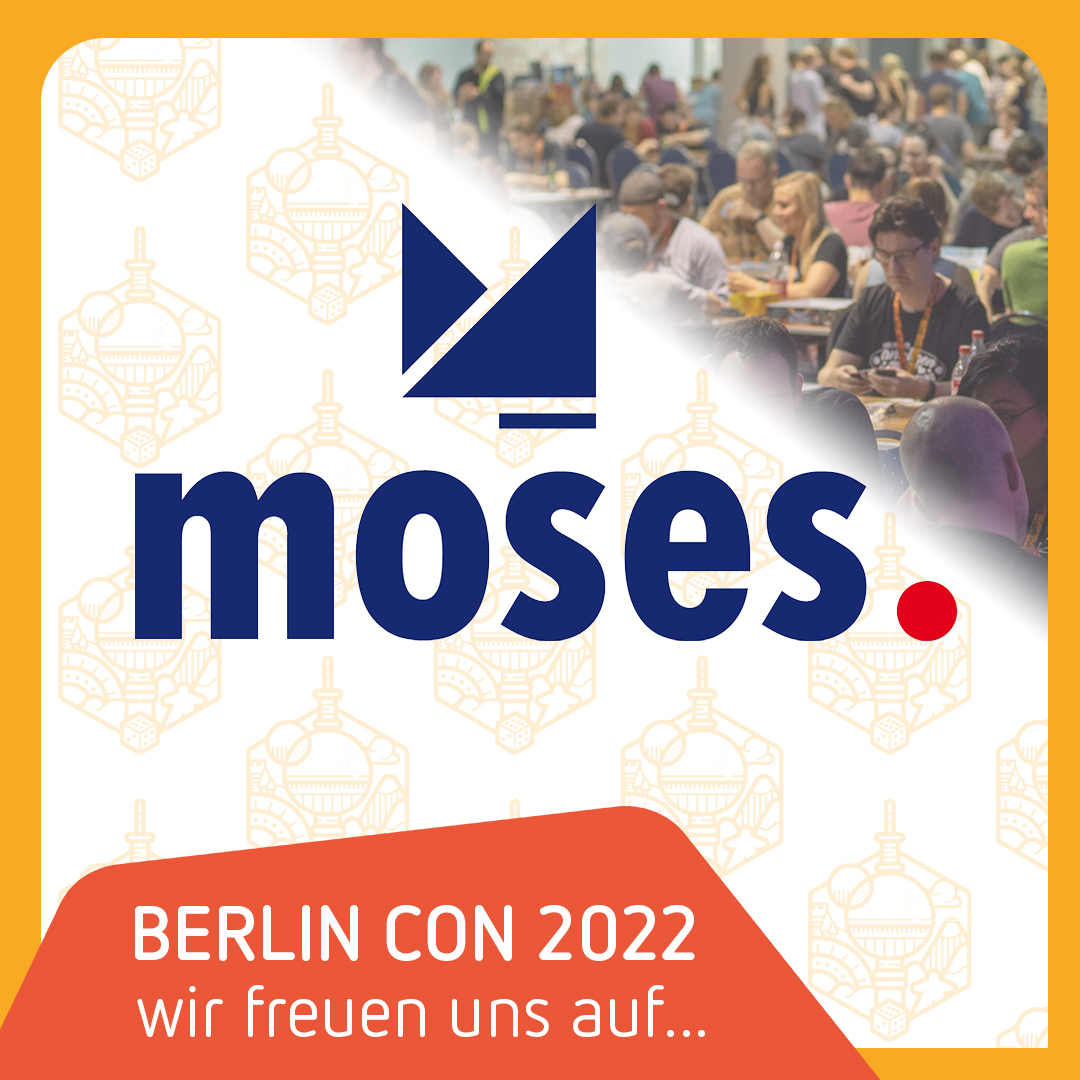 Berlin Brettspiel Con (@berlin_con) on Twitter photo Wir freuen uns auf...
>> moses.<<
<a href="/mosesVerlag/">moses. Verlag</a>
Berlin Con 2022
15.-17. 07. 2022 STATION Berlin
... mehr Verlage folgen ;) Wir freuen uns auf...
>> moses.<<
<a href="/mosesVerlag/">moses. Verlag</a>
Berlin Con 2022
15.-17. 07. 2022 STATION Berlin
... mehr Verlage folgen ;)