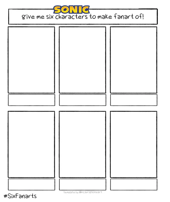 Please give me 6 characters if you like.
I will take my time to draw them until summer.🙏🥲 