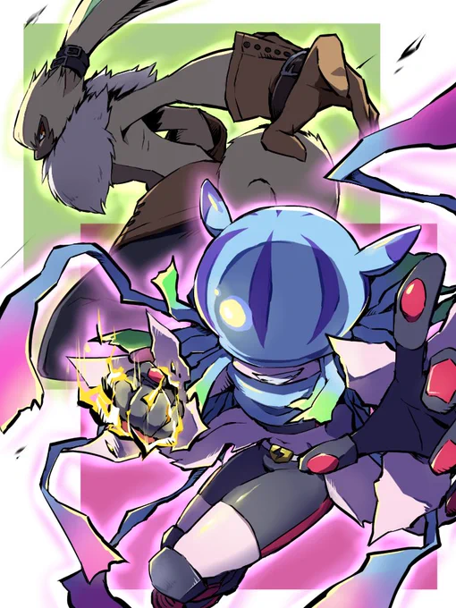 テスラジェリーモンとジンバーアンゴラモン
#デジモン #digimon #ゴーストゲーム #バイタルブレス 