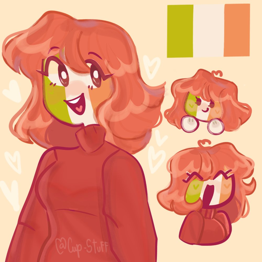 Cupstuff_'s tweet photo. Irlanda🌼
.
#CountryHumans 
#CountryHumansIrlanda 
#CountryHumansIreland
#art https://t.co/uK09Oxhv2h