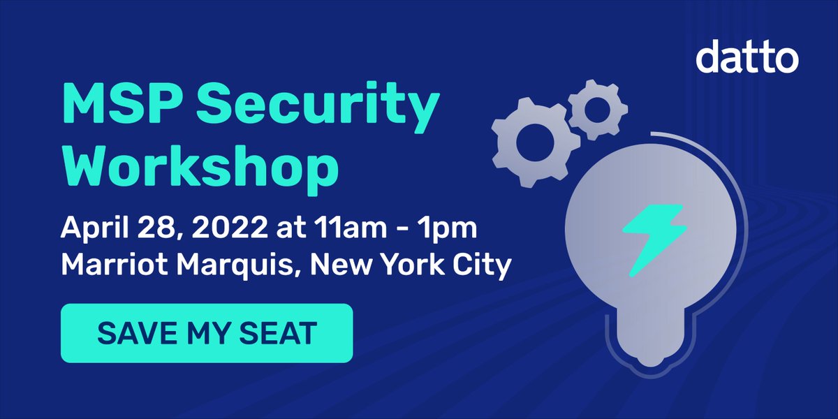 MSPs, are you ready to get in-person insights on data protection? #Datto is hitting the road and coming to a city near you for a unique event. Learn best practices on how to protect your clients data in #SaaS applications and Microsoft #Azure. Join us: okt.to/begqds