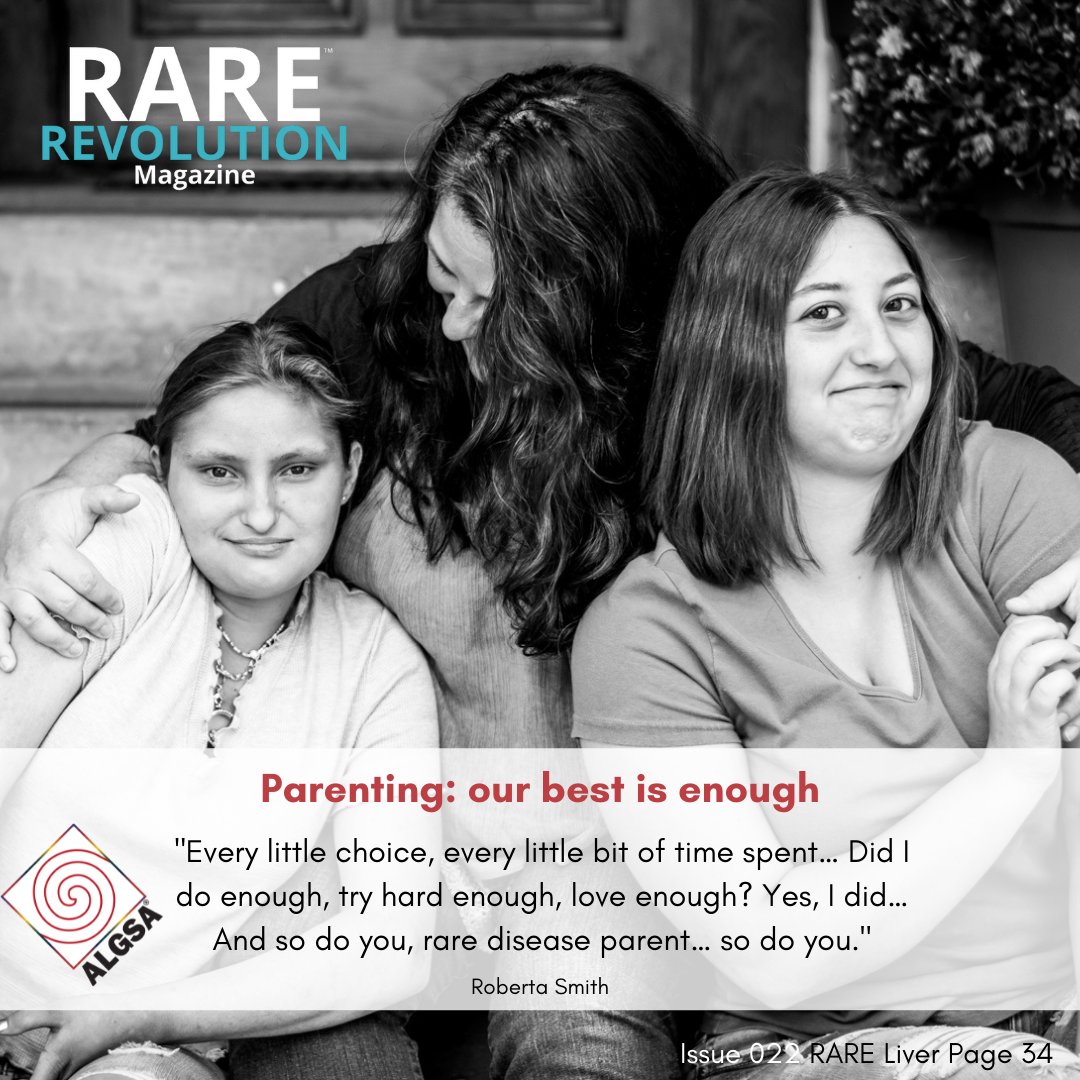 RARE Revolution Magazine (@rarerevolutionm) on Twitter photo President of the <a href="/ALGSAlliance/">Official ALGSA Tweet</a> and mom to a teen with #AlagilleSyndrome, Roberta shares her experience of becoming a “parent expert” on her daughter’s condition, the emotional “burden of disease” and solace and friendship she found in the ALGSA Community
bit.ly/OurBestIsEnough President of the <a href="/ALGSAlliance/">Official ALGSA Tweet</a> and mom to a teen with #AlagilleSyndrome, Roberta shares her experience of becoming a “parent expert” on her daughter’s condition, the emotional “burden of disease” and solace and friendship she found in the ALGSA Community
bit.ly/OurBestIsEnough