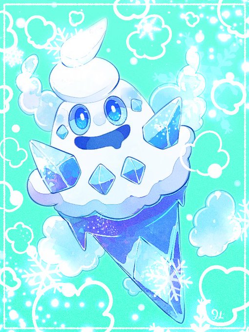 図鑑No.583 バニリッチ
 #LKのポケモンずかん 