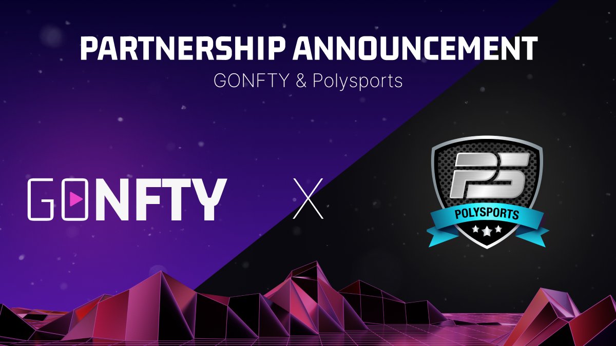 real_GONFTY's tweet photo. #GONFTY is thrilled to announce our partnership with @polysportsio 💥

💎 Collaboration on sports-focused NFTs 
💎 Polysports Games to be launched with GONFTY

&amp; more... 

📌 Learn more about Polysports: https://t.co/EB5a2DCz9B 
📌 Learn more about GONFTY: https://t.co/vIjcNKKdyC https://t.co/nWNqrsGqiK