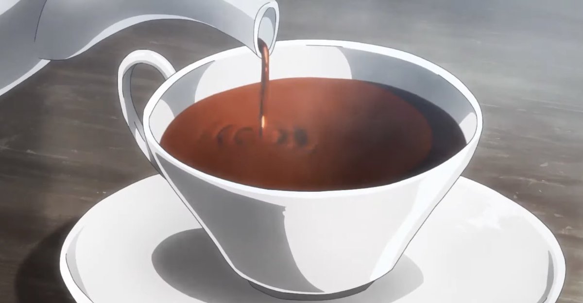 _levith's tweet image. ถึงประตูทางเข้าจะเก่าไปหน่อยแต่ภายในห้องสี่เหลี่ยมก็ยังอบอวลไปด้วยกลิ่นชาและความทรงจำมากมายในห้องนั้น

เพราะมันเป็นชายี่ห้อโปรด ไม่ว่าจะผ่านไปนานเท่าไหร่ รีไวล์ก็ยังจะเลือกใบชาสีเข้มนี้อยู่ดี 

“ เข้ามาสิ ”

และมันคงเป็นโอกาสที่ดีหากเราได้มานั่งคุยสารทุกข์สุขดิบกันซักนิด