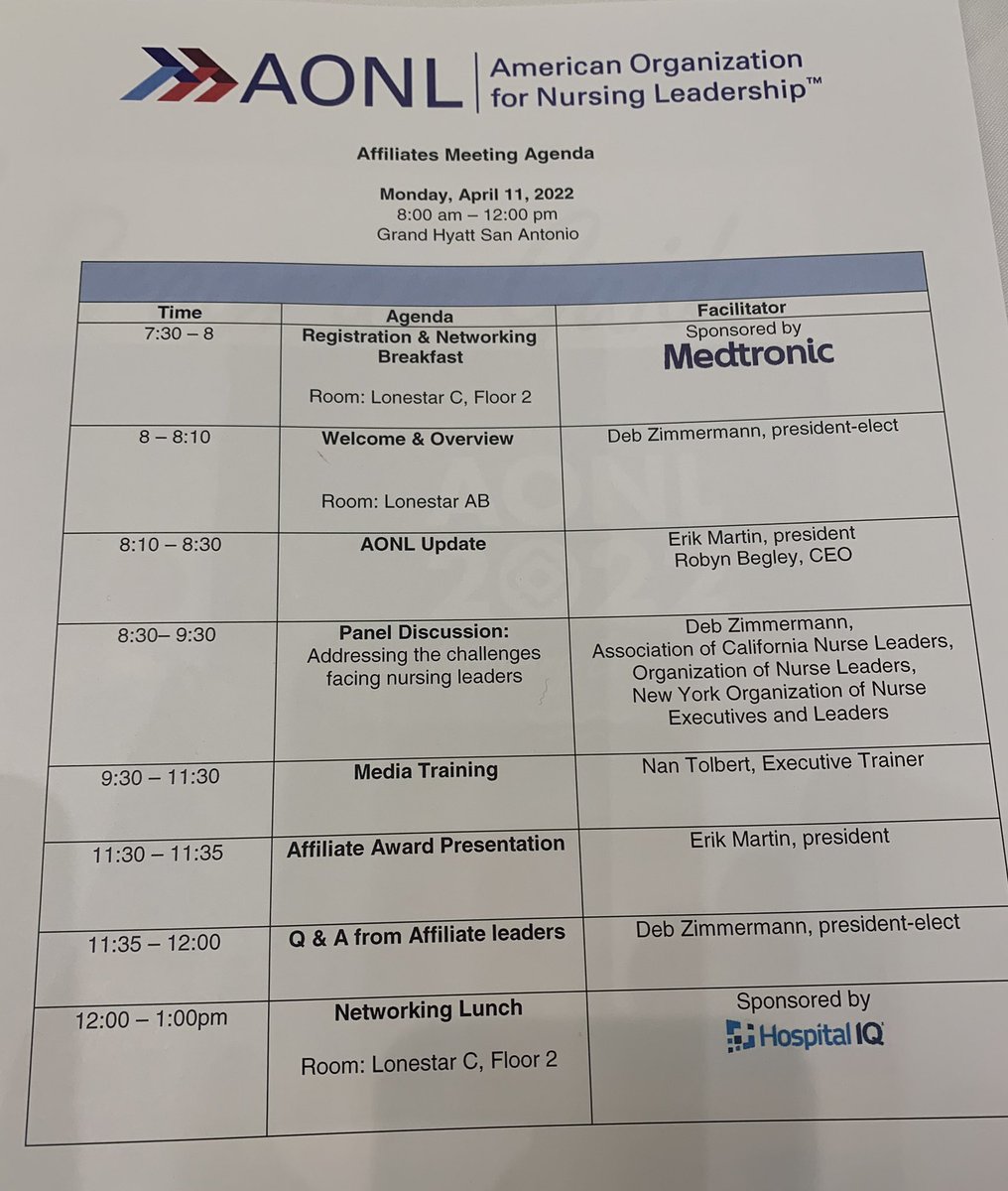 Representing Organization of Nurse Leaders board at 2022 AONL affiliate breakfast and meeting#aonl2022#ynhh