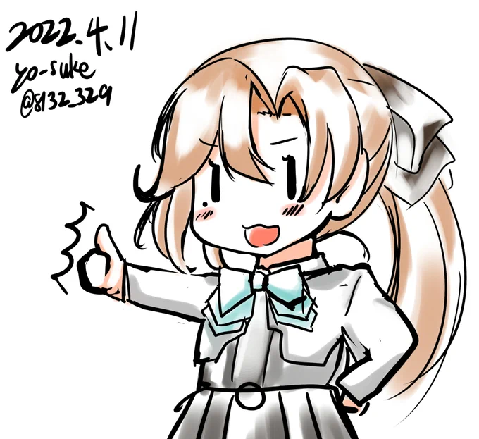 息抜き10分オークラ先生
#艦これ版深夜の真剣お絵描き60分一本勝負
#艦これ版真剣お絵描き60分一本勝負_20220411
#艦これ #秋雲 #秋雲進水日 