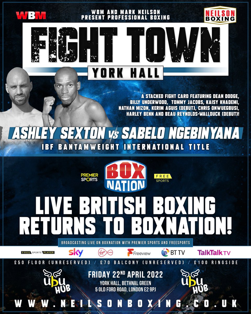 British boxing returns to @boxnationtv courtesy of @NeilsonBoxing and @WarrenBoxingMan 📺

#Boxing