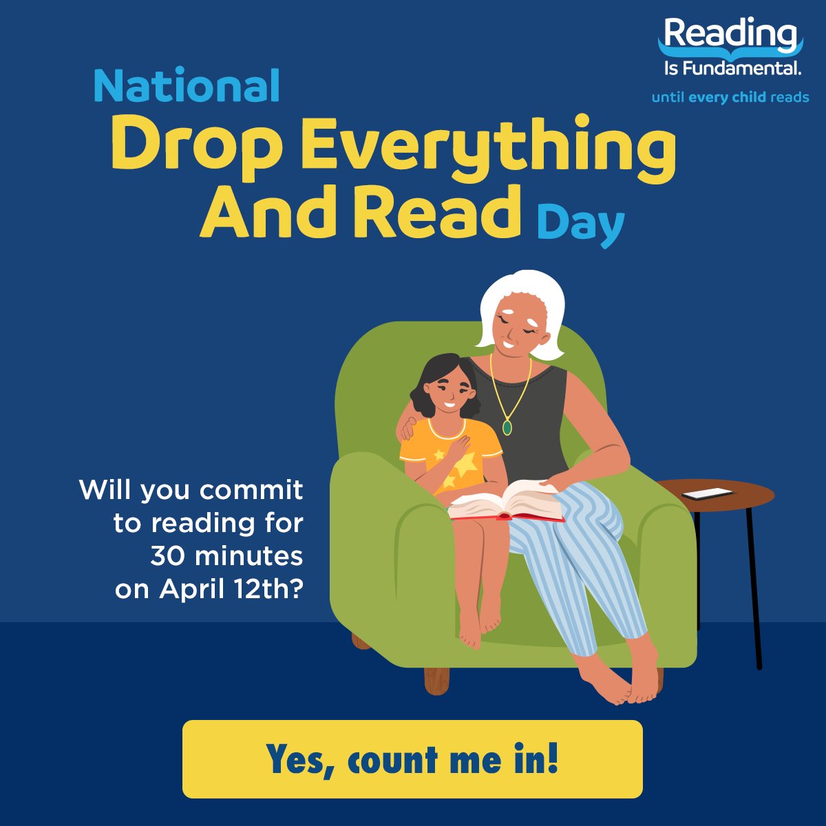 RIFWEB's tweet photo. Tomorrow is Drop Everything and Read (D.E.A.R.) Day! This special day reminds readers of all ages to make reading a priority activity. Visit RIF's REI Center for diverse reading suggestions &amp; make plans to get lost in the pages of a great book! https://t.co/kjvjdmiXSH https://t.co/nVZJreSyYd
