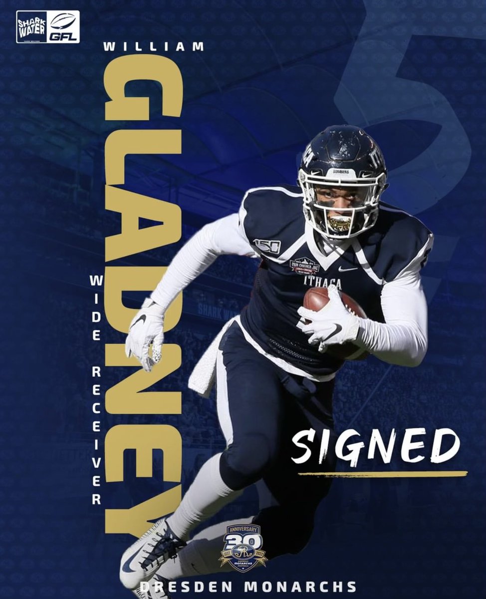 Big news out of Germany this morning: Our own Will Gladney (@ILLWillGladney) has been signed by the defending German Super Bowl champion Dresden Monarchs! #GoBombers | #OneBeat