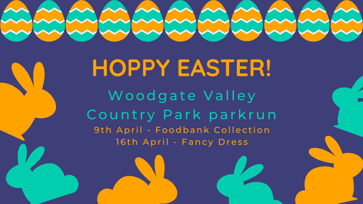 Woodgateparkrun's tweet photo. Who’s joining us this week? DFYBE - Don’t forget your bunny ears! 🌸🐥🌺🐰🌼🐣💐🐇 #hoppyeaster #loveparkrun https://t.co/lvkHn0swGG
