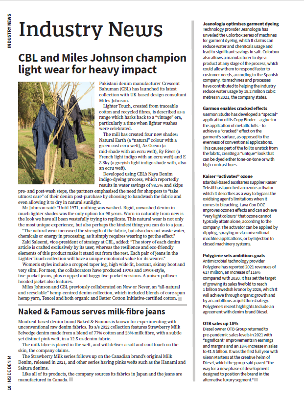 dosdece's tweet photo. @insidedenimWTP : CBL and Miles Johnson champion
light wear for heavy impact
#jeanologia #colobox https://t.co/FHGSF2XsC6