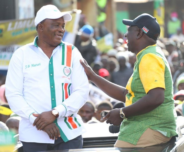 DaesakThe's tweet photo. A crowd welcomed Justin Muturi in Kiambu county in his first ever rally since joining Kenya kwanza of Dp Williams Ruto https://t.co/K0nDybbDTY
