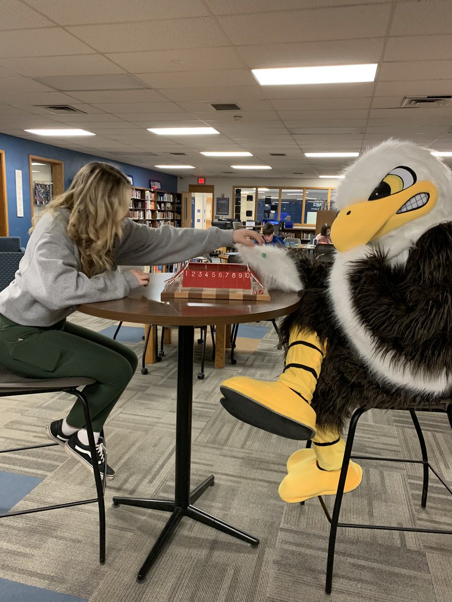 KJSHLibrary's tweet image. Yes, we love books, but students can stop in after school and learn a new-to-them game like Shut the Box. Riley or Ms. Lynaugh will teach you. 🙌🏻🥰 #hslibrary #mslibrary #boardgames #SchoolLibraryMonth #futurereadylibs