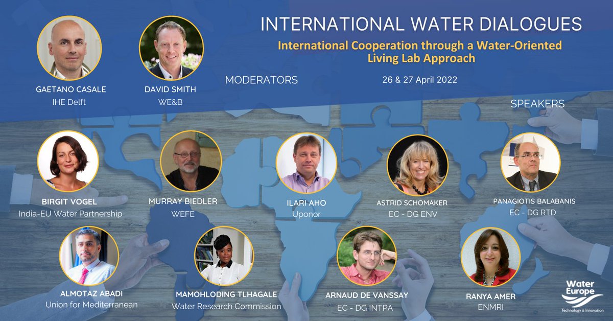🎙Are you ready to meet the speakers for #IWD2022? Tune in online on April 26 &amp; 27 to join an awe-inspiring discussion revolving around #water challenges and progress in the 🇪🇺 &amp; beyond!

👉Full agenda lnkd.in/dgCSUyTN
📌Free registration: lnkd.in/duiTK3u9