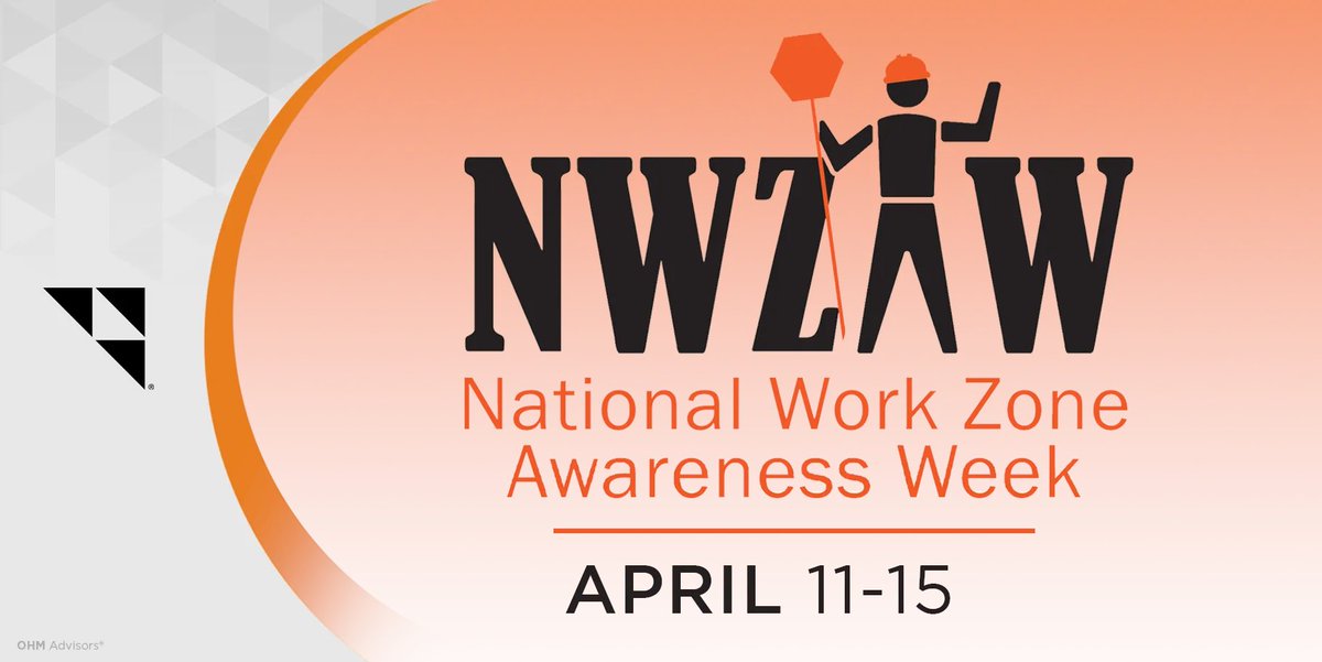 OHMadvisors's tweet photo. Today marks the start of @ATSSAHQ #NationalWorkZoneAwarenessWeek – intended to remind drivers of the importance of being safe and alert in construction #WorkZoneLife.

Not only for our safety, but for yours, too! See what you can do: https://t.co/QL22JiBkUx https://t.co/w4EMSJGU0c