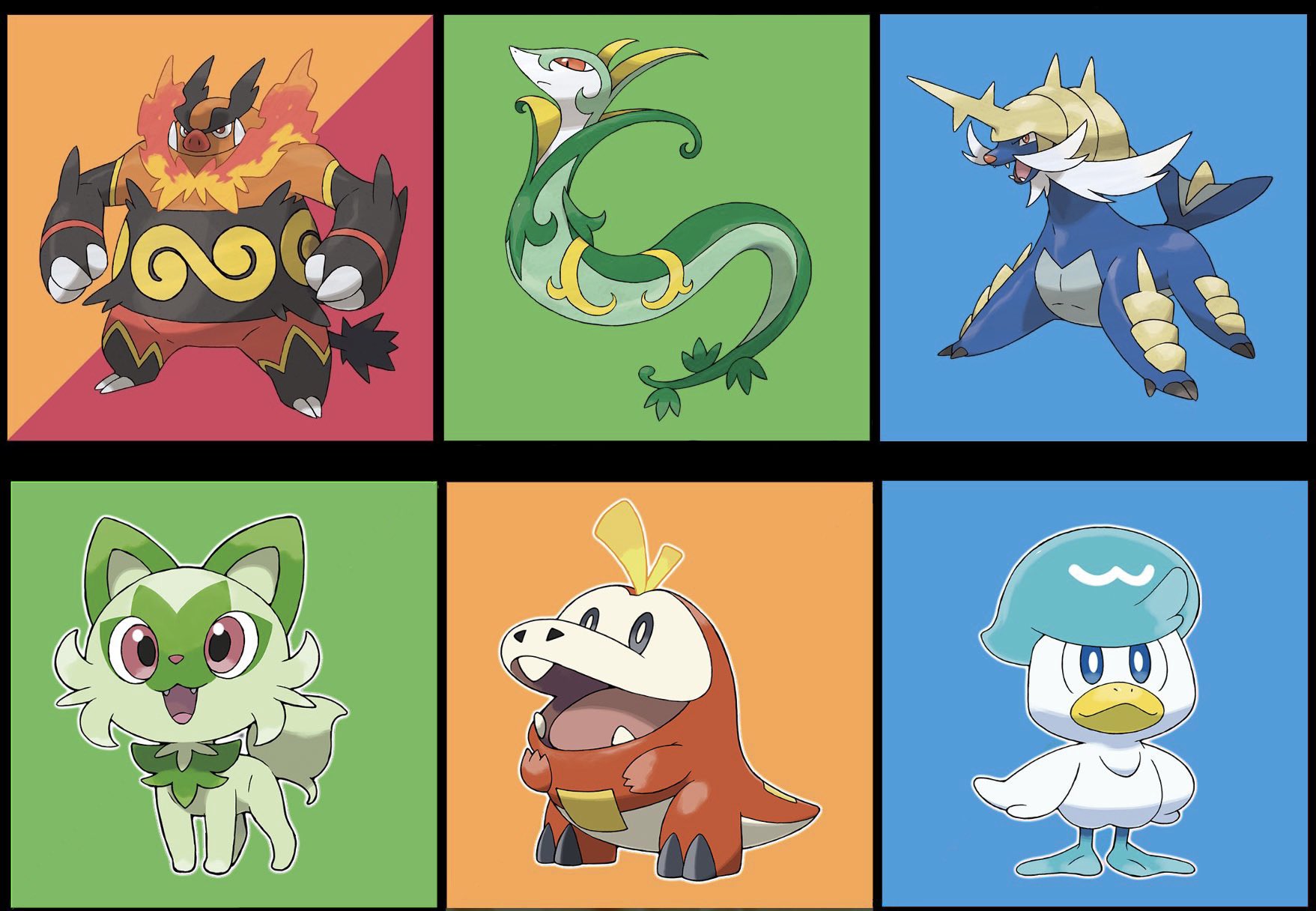 SoulSilverArt on X: If we believe eclipse's hints.There may be a  connection between Gen5 Pokémon & the Gen9 starters.But I hadnt thought  about them looking like the Gen 5 starters!What if Quaxly=Samurott,using