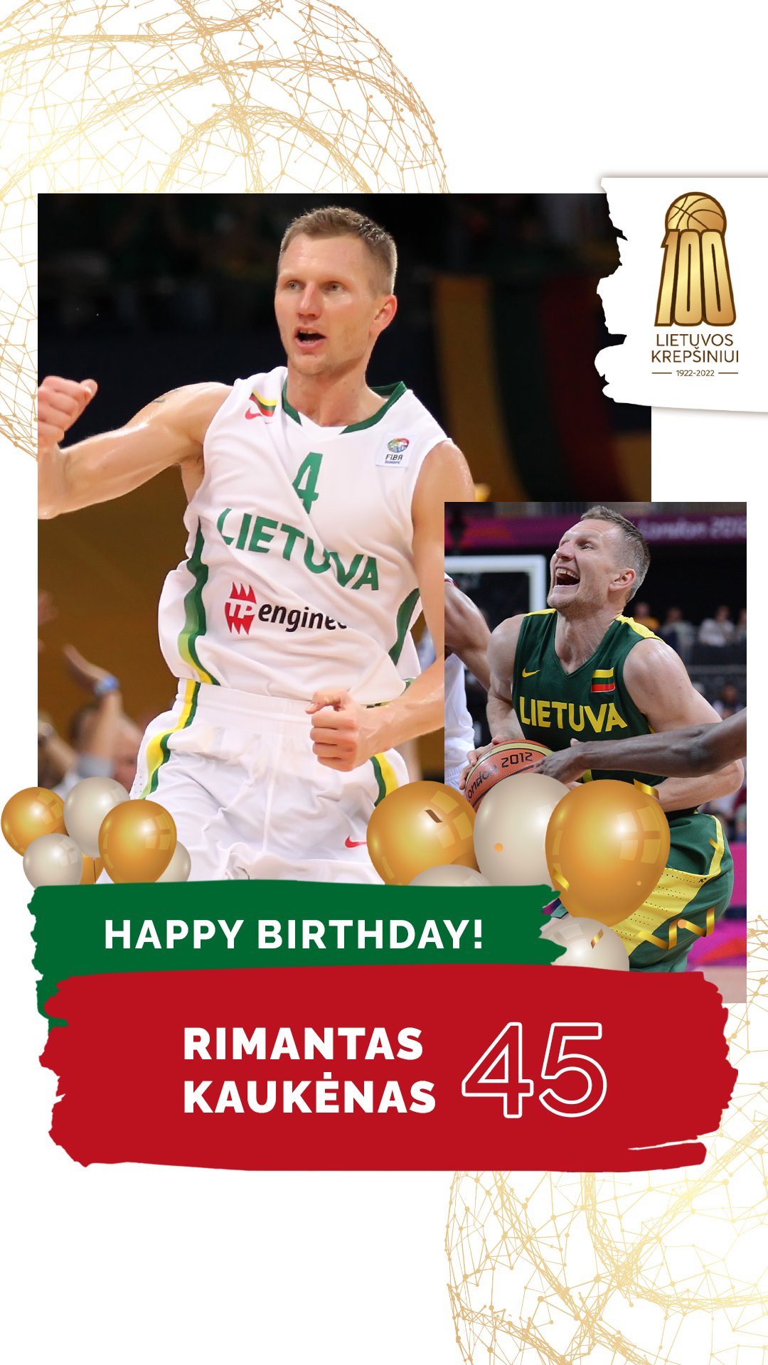 Happy birthday to Rimantas Kauk nas! 

All the best to you in your new role as basketball executive 