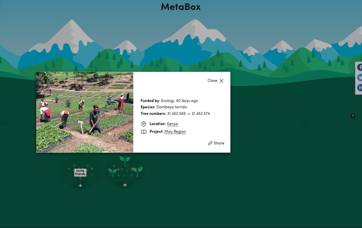 metaboxmarket's tweet photo. MetaBoxMarket is about to change the crypto world 

We will be totally green 

With every new registration we will plant a tree in our own forest 

You can follow see our trees growing 

#metaboxmarket #green #eco #safeplanetearth #crypto https://t.co/HXy3zfBVR0