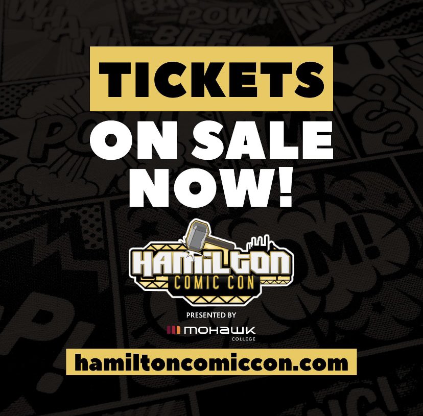 Hamiltoncomic's tweet photo. WE'RE BACK! EARLY BIRD TICKETS to Hamilton's premiere Pop Culture Celebration are on sale now! Over 100,000 square feet with more than 25 guests, over 100 vendors &amp; artists, cosplay, superheroes, movie cars, FREE Q&amp;As &amp; so much more!
Tickets on sale now at https://t.co/KbeTrSR70L https://t.co/KtA2fPZx0o