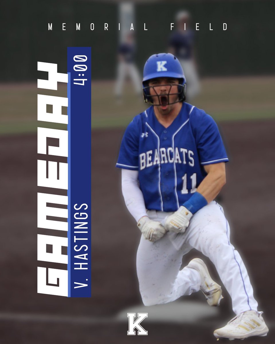 BaseballKearney's tweet photo. Back In action at home today:

🏟 Memorial Field
🆚 Hastings 
⏰ 4:00 JV to follow 
📍 See you at the ballpark https://t.co/tDa2vAtAEh