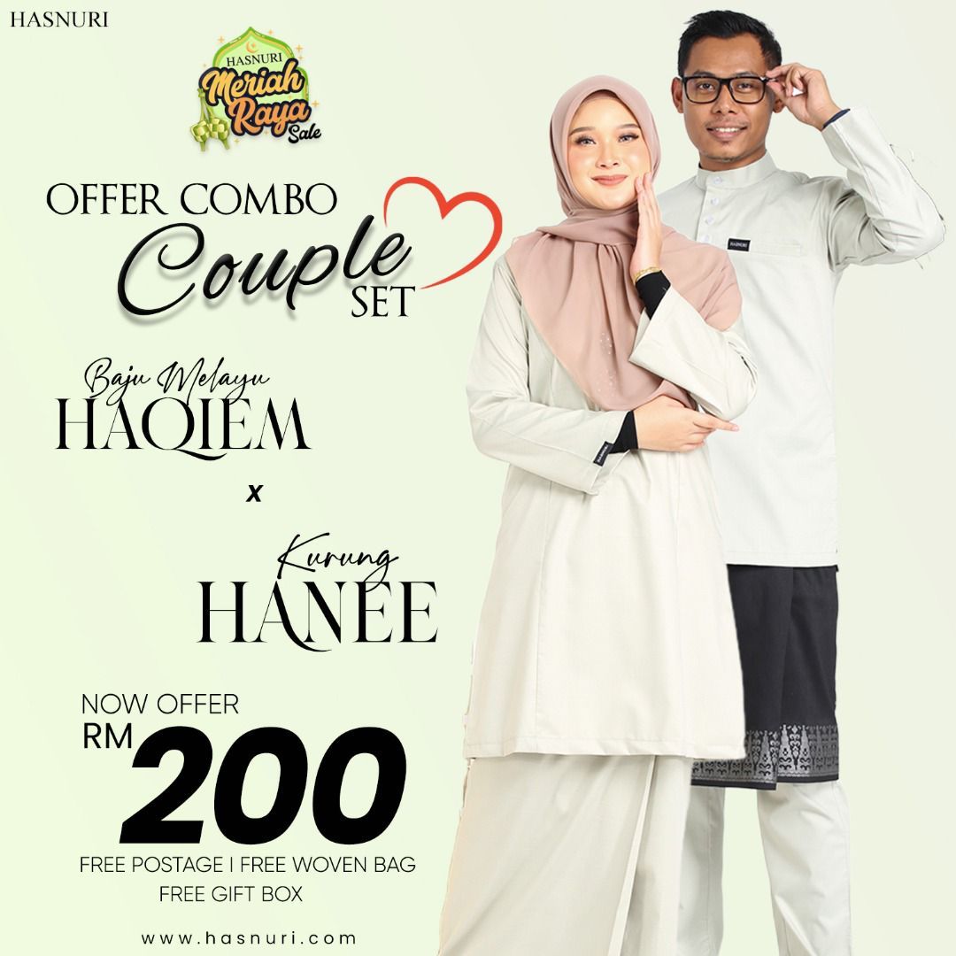 FN_Na01's tweet photo. 💐 OFFER COUPLE SET 💐

KURUNG HANEE &amp; BAJU MELAYU HAQIEM
Rm258 (Less RM58!)
OFFER RM200
OFFER RM200
OFFER RM200

✅ FREE POSTAGE
🎁 FREE WOVEN BAG
🎁 FREE GIFT BOX

Grab yours now 👇🏼
https://t.co/MlOlj6L7gu https://t.co/X33S0I9d62