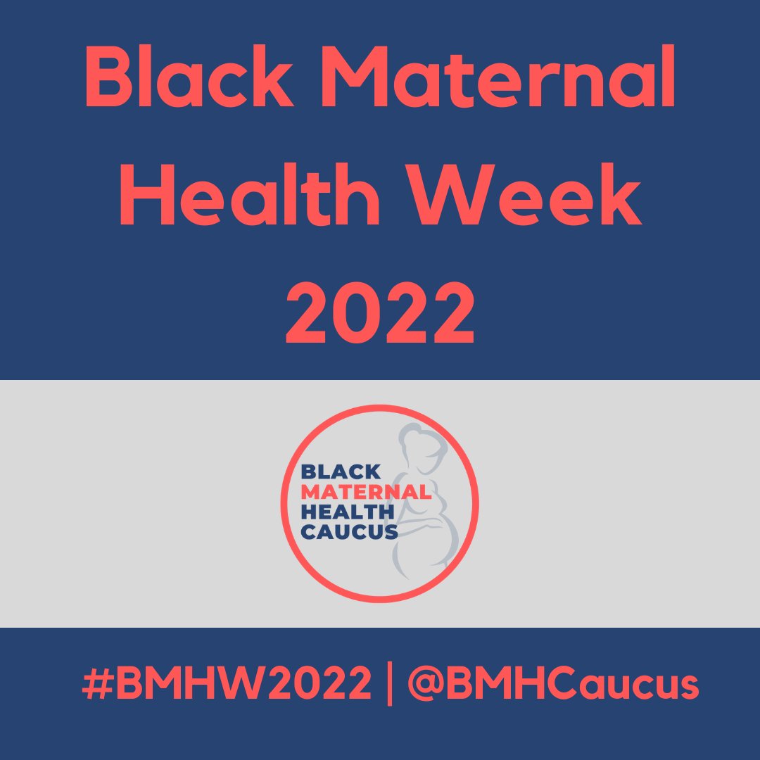 Black Maternal Health Caucus (@bmhcaucus) on Twitter photo It's Black Maternal Health Week 2022! <a href="/BMHCaucus/">Black Maternal Health Caucus</a> Co-Chairs <a href="/RepAdams/">Rep. Alma S. Adams, Ph.D.</a> & <a href="/RepUnderwood/">Rep. Lauren Underwood</a> look forward to joining advocates and leaders across the country in celebrating the joy of Black motherhood and taking action to advance maternal health equity! #BMHW22 It's Black Maternal Health Week 2022! <a href="/BMHCaucus/">Black Maternal Health Caucus</a> Co-Chairs <a href="/RepAdams/">Rep. Alma S. Adams, Ph.D.</a> & <a href="/RepUnderwood/">Rep. Lauren Underwood</a> look forward to joining advocates and leaders across the country in celebrating the joy of Black motherhood and taking action to advance maternal health equity! #BMHW22