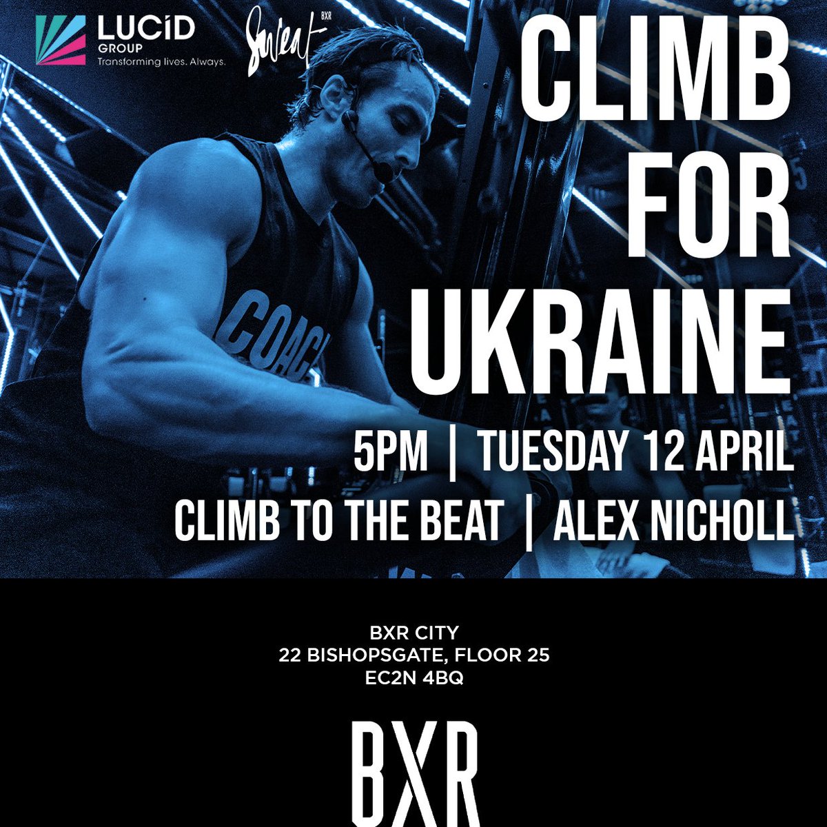 Tomorrow the team are Climbing to the Beat with Sweat-by-<a href="/BxrLondon/">BXR London</a> with the goal to climb a marathon to help raise money for the <a href="/decappeal/">DEC</a> Ukraine Humanitarian Appeal. 

🙏Donate here bit.ly/3KD3wvy

Good luck everyone!!