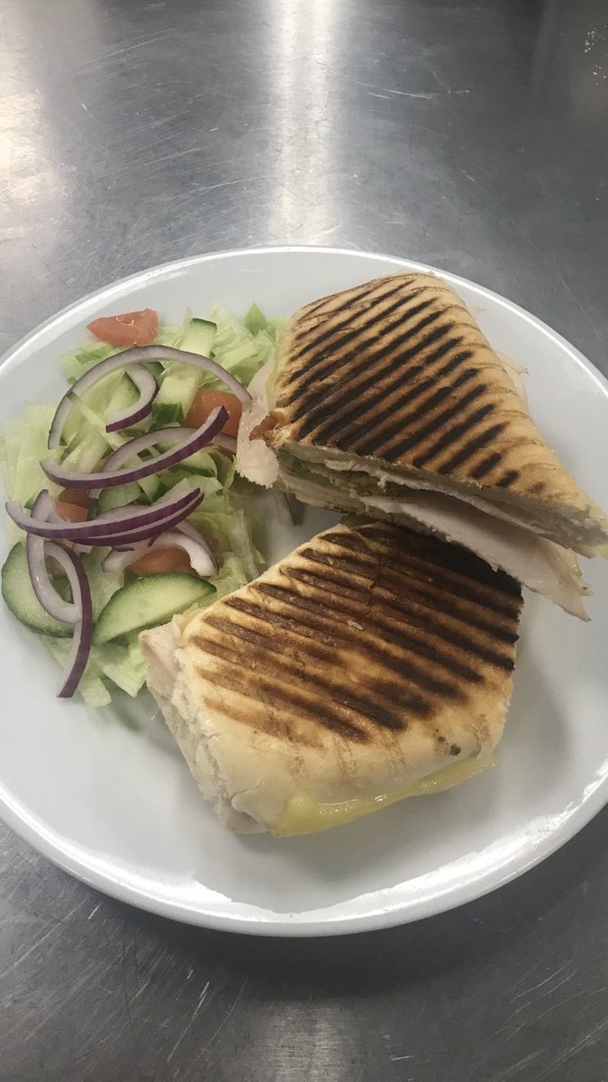 Hot toasted panini on the menu at Arriva Speke #mellorscatering