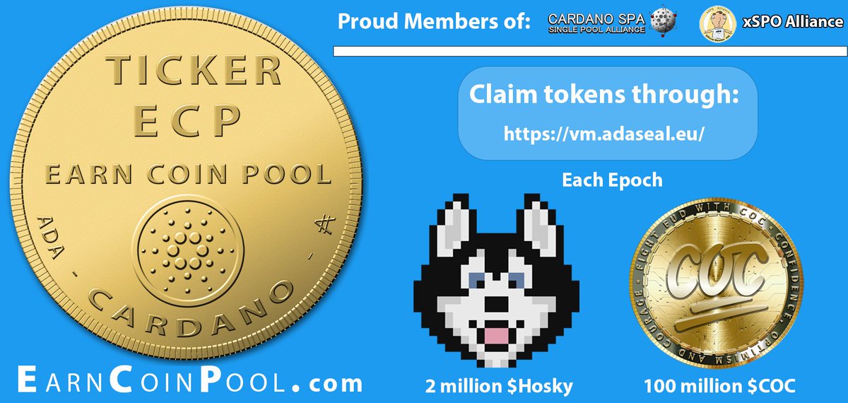 earncoinpool's tweet photo. Remember during the month of April you can claim 505 million $COC every epoch instead of 💯 million if you are delegated to us, since we are a @EarnCOC pool.
https://t.co/WNYFoktbEa