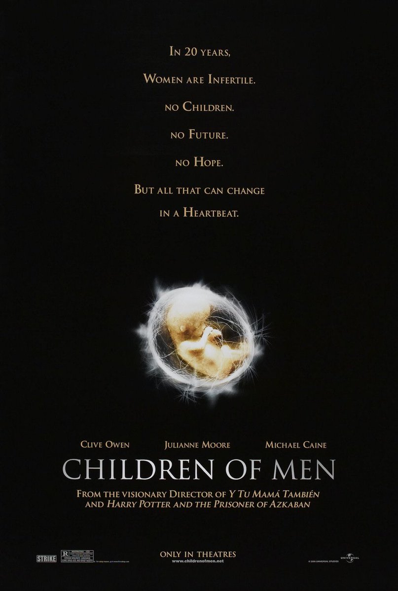 TarizSolis's tweet photo. "Children of Men" memang pantas disebut salah satu film terbaik di muka bumi. Ditonton berkali-kali selalu bikin kagum.

Kisahkan masa depan saat para perempuan mendadak mandul sehingga tak ada lagi bayi lahir, film ini menegangkan sedari awal sampai 20 menit terakhirnya yg GILA! https://t.co/PkIRVWgRGY