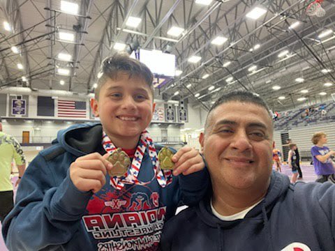 Way to go, Benito! First Place in both of Brownsburg’s wrestling tournaments on Sunday! #excel