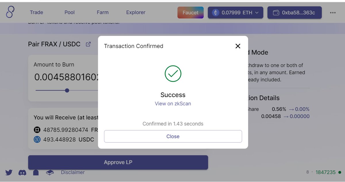HonkyBang's tweet photo. @syncswap @syncswap Love this technology! Very fast and extremely easy!
0xba58f893eBc4a82E33A19Bf8E9c933a10714363c
https://t.co/aNsNAhKsD6
#Ethereum  #DEX  #Testnet #DeFi  #exchange #L222 #ZKRollups #zksync https://t.co/wEfzxTUVJn