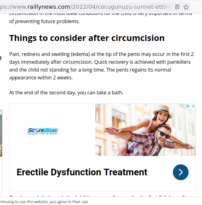 TheGuardianAn15's tweet photo. https://t.co/1ddP1KGdOO
If this #circumcision #proganda piece were in print, it'd make for mighty fine toilet paper.
And not unusually, the #paedocisers selling #infant #preputial #amputation are also selling #erectile #dysfuntion treatment.
#BornPerfect #GenitalCutting https://t.co/B4U6zQqs6R