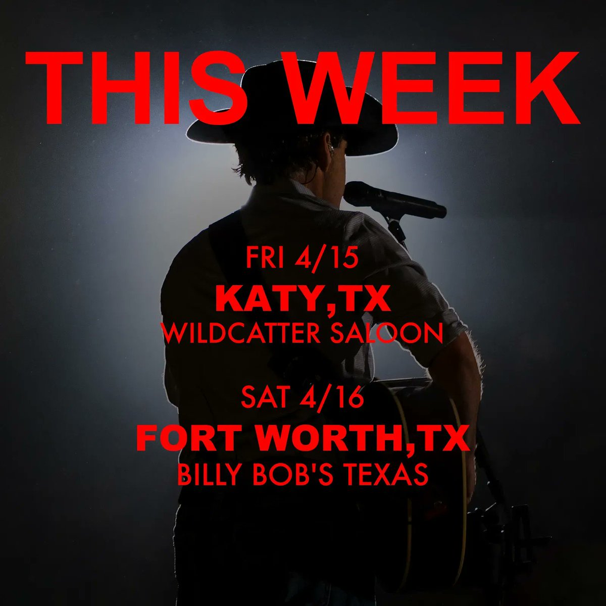 aaron_watson's tweet photo. KATY and FORT WORTH! Are y’all ready to sing #WhenISeeYou and #UnwantedMan?! See ya this weekend!!!

https://t.co/vIWf7uZ5LN

#AaronWatsonMusic #AaronWatson #countrymusic #country #texasmusic https://t.co/ixcgoyJNsF