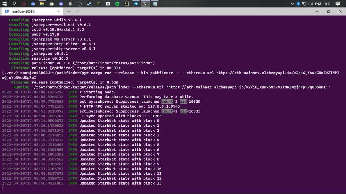 lucky_year888's tweet photo. Starknet node is running.
wallet: 0x011e85099af69bf89ccbc135cba854dc7a4624c0225f671e01f0b55440517b49
@Starknet_Intern
@StarkNet
#Starknet_node https://t.co/3GHAJ4qC6p