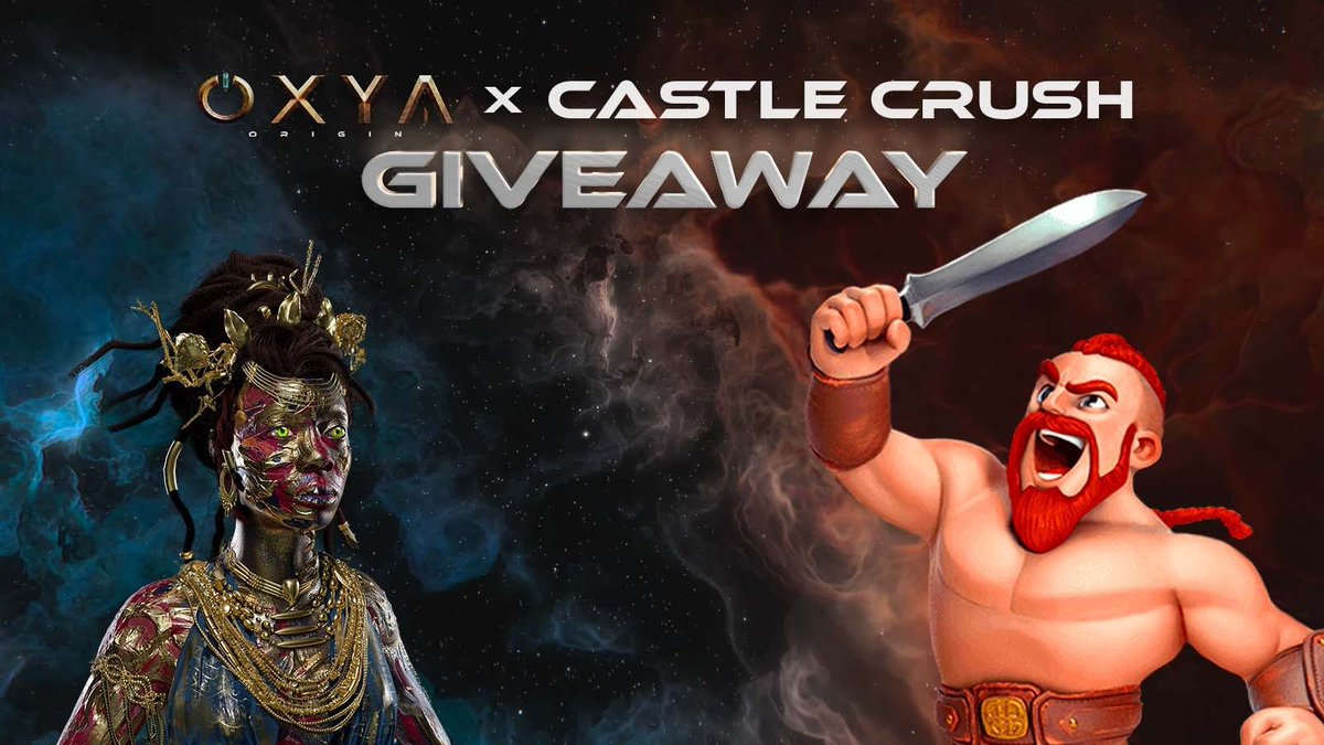 playcastlecrush's tweet photo. 🤝 Castle Crush X Oxya Origin 🤝

We are giving away a Free NFT to our community!

🎁 To win 🎁 

1 Oxya NFT (worth $500 USD)

To Enter:
1️⃣ Follow @playcastlecrush &amp; @OxyaOrigin &amp; @OxyaClub
2️⃣ Like &amp; Retweet
3️⃣ Tag 3 friends in the comments

#NFTs #NFTGiveaway #NFTCommunity https://t.co/0wsvWJ3x84