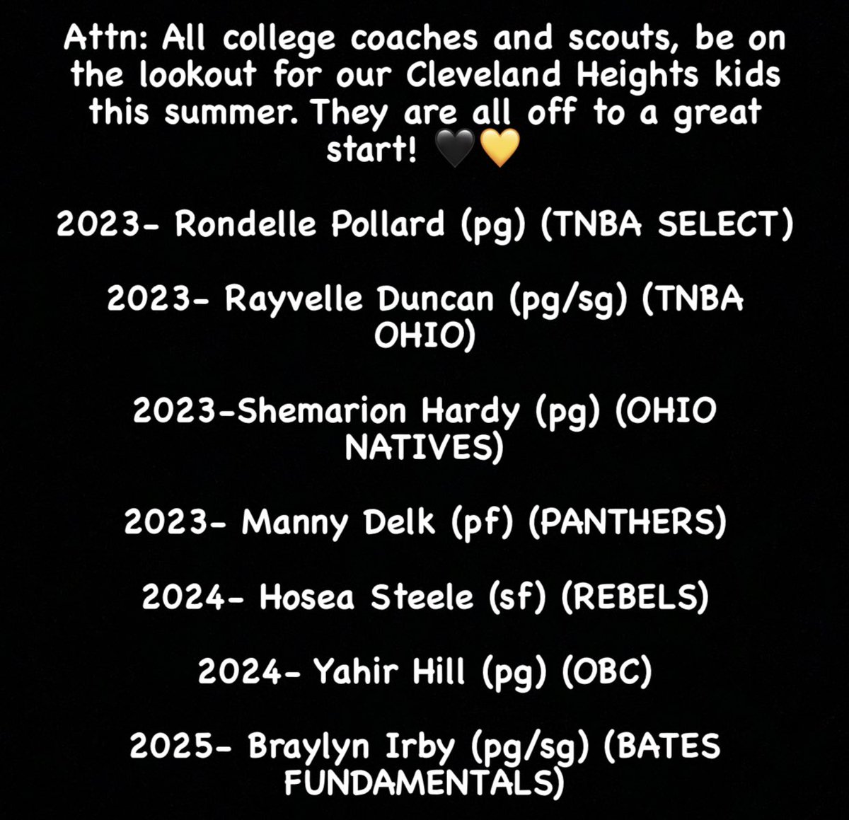 This is a very big summer for these students athletes!