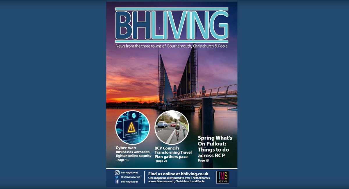 Spring BH Living is now out! In this edition:
A look at homelessness in our area
Is cyber security affecting your business?
What to do this spring 
A look at BCP council travel policy
Look out for your copy falling through letterboxes across #bournemouth #christchurch #poole
