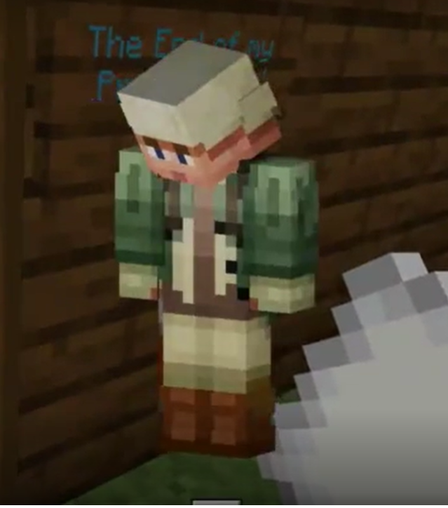 VLES_cdsbeo's tweet photo. Ms. Horner and @JefinnerL collaborated to support VLES Grade 5 students who represented a character-specific summary from their novel study using @PlayCraftLearn and @Flipgrid! #MinecraftEdu #TogetherVirtually @CDSBEO @English_Cath https://t.co/e8ijgR4D2p