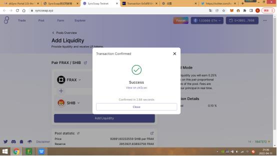 plandeq's tweet photo. Simple and smooth operation, it will be the best platform for the  layer-2 network.
https://t.co/FHjgT01WDv
https://t.co/HKCge9J90K
#L222 #zkSync #Layer2 #ZKRollup #testnet #Ethereum #DeFi https://t.co/mZ2AKULJoQ